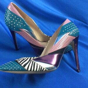 Aldo Wicilidia Studded Leather Heels 7.5